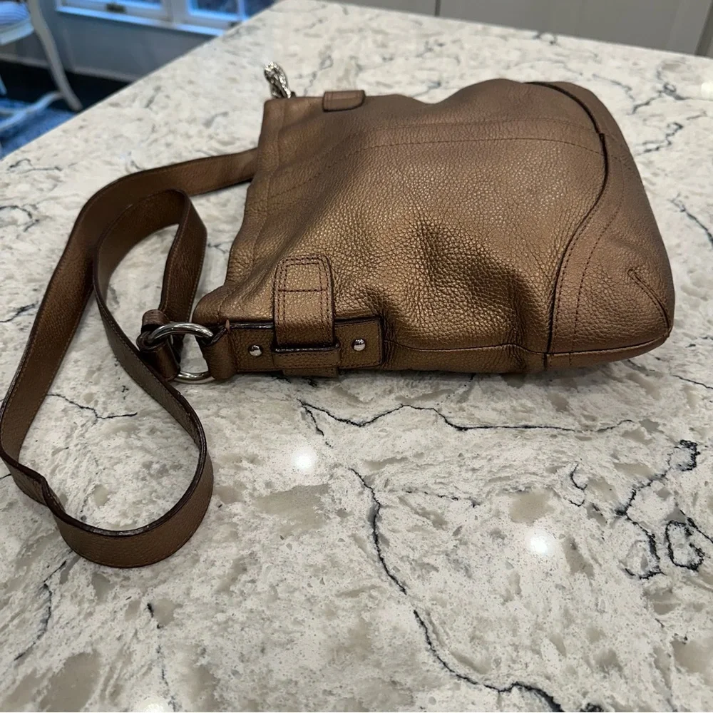 COACH Convertible Chain Duffel in Bronze, Style F19722